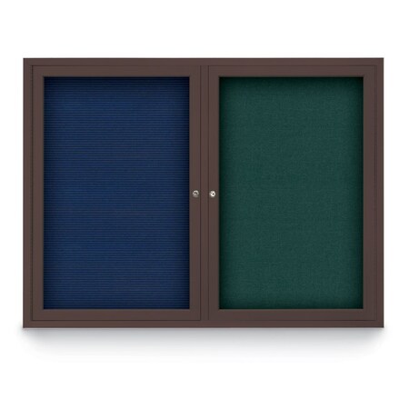 United Visual Products Corkboard, Pumice/ Whte, 24" x 36" UV402-WHITE-PUMICE